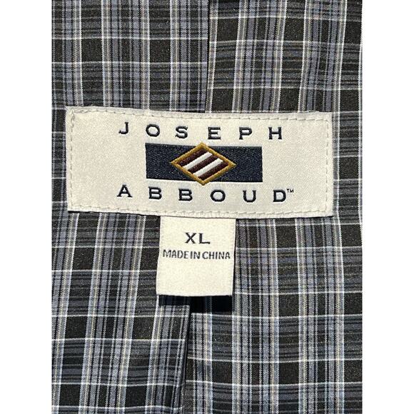 Joseph Abboud XL 44R Mens Blue Gray Herringbone Tweed Blazer Sport Coat Jacket - Picture 13 of 14